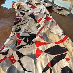Abstract Patterned Silk Scarf